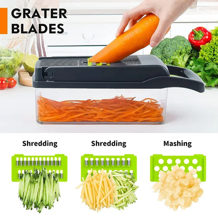 16 in 1 Multifunctional Vegetable Chopper Onion Chopper Handle Food